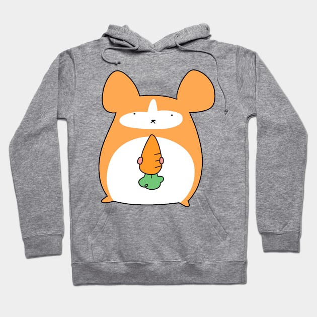 Carrot Hamster Hoodie by saradaboru